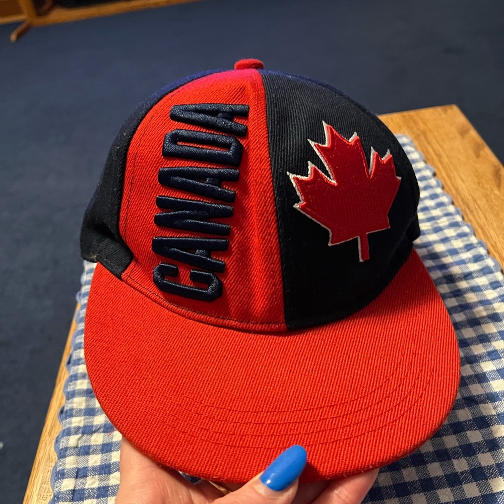 Canada Red & Black Baseball Cap- Embroidery Canada Hat - Canadian Red Maple Leaf